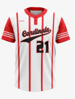Baseball Men - Jersey White Red