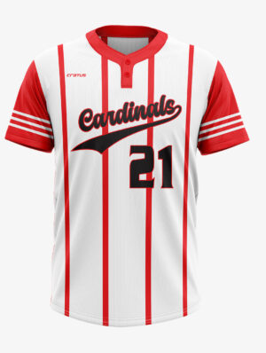 Baseball Men - Jersey White Red
