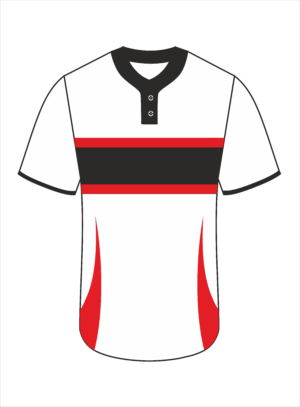 Baseball Men - Jersey White Black